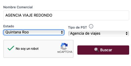 Búsqueda de Agencia Viaje Redondo en el RNT